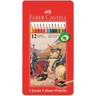 Карандаши цветные Faber-Castell 12 цветов (металлическая коробка)