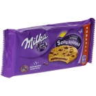 Печенье бисквитное Milka Sensations с начинкой и кусочками молочного шоколада 156 г