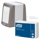 Салфетки бумажные для диспенсера Tork Universal (1-слойные, 25x30 см, белые с тиснением, 250 штук в пачке, 36 пачек в упаковке)