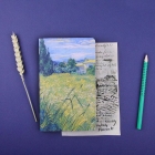 Тетрадь общая 40л,кл,108х175мм,Van Gogh,скрепка.А6