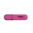 Текстовыделитель Kores розовый 1-5 мм.