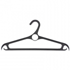 Вешалка-плечики Elfe пластиковая для верхней одежды черная (размер 48-50)