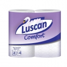 Бумага туалетная Luscan Comfort 2-слойная белая 4 рул. в уп.