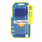 Ручка шариковая масляная Paper Mate InkJoy синяя толщина линии 0.8 мм, 8 штук в упаковке