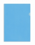 Папка-уголок жесткий пластик синяя 120 мкм, 20 штук в уп