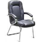 Конференц-кресло CH 400 кожа черная, хром