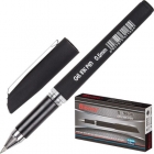 Ручка гелевая черная G-9800, 0,5 мм. нубук.