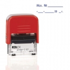Штамп стандартный Colop Printer C20 3.7 со словом " ИСХ. №" и датой