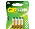 Батарейка GP Super AAA/LR03/24A  4 шт./бл.