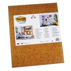 Доска Post-it клейкая, 58,5x46 см, коричневая.