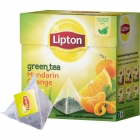 Чай Lipton Green Mandarine Orange зеленый, 20 пакетиков