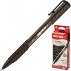 Ручка шариковая автоматическая Kores K6 трехгранный корпус черная 0.5 мм