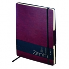 Ежедневник Zenith кожзам B5 136 листов бордовый. 169х246 мм