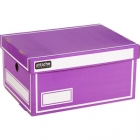 Короб архивный гофрокартон фиолетовый 240х160х320 мм