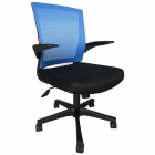 Кресло EasyChair EChair-316 TTW, ткань, сетка, пластик, черное-синее