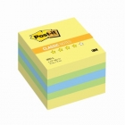Стикеры Post-it, 51х51 мм, желтые, неоновые, 400 листов.