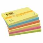 Стикеры Post-it, 76x127 мм, 5 цветов, неоновые, 6 бл. по 100 л.