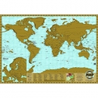 Настенная стираемая карта мира (скретч-карта) 70x49 см
