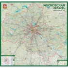 Настенная карта Московской области (масштаб 1:200 тыс.)