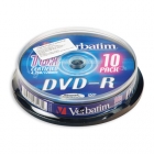 Диск DVD-R VERBATIM 4,7GB 16х 10шт./туба