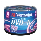 Диск DVD-R Verbatim 4.7Gb 16x, Cakebox 50шт./туба