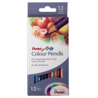 Карандаши цветные Pentel Colour pencils, 12 цветов