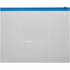Папка-конверт Attache на молнии А4+ синяя 0.16 мм