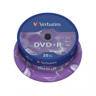 Диск DVD+R VERBATIM 4,7GB 16х CB/25 43500