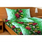 Постельное белье Тропикана зеленое ,2-спальное, бязь