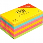 Стикеры Post-it Радуга плюс 76x127 мм неоновые 4 цвета ,6 блоков по 100 л.