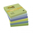 Стикеры Post-it, 76x76 мм, 5 цветов, неоновые, 6 блоков по 100 л.