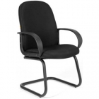 Кресло CH2 ткань черная, низкая спинка.
