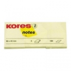 Бумага для заметок Kores желтая, 125×75мм, 100 листов