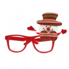 Карнавальные очки Снеговик в красной шляпе