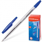 Ручка шариковая ERICH KRAUSE «R-301 Classic», корпус прозрачный,0,5 мм, синяя.