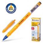 Ручка шариковая масляная BRAUBERG «Oil Sharp», корпус оранжевый, линия 0,5 мм, синяя