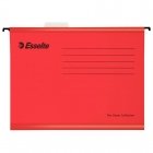Подвесная папка Esselte Standart А4 до 250 листов красная25 штук в упаковке.
