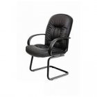 Кресло Chairman СН416V кожа черная, полозья.