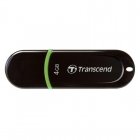 Флэш-память Transcend JetFlash 300 4GB, черный+зеленый