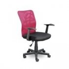 Кресло «Энтер» ткань черная, сетка красная