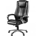 Кресло EChair-604 ML рециклированная кожа черная, пластик
