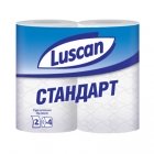 Бумага туалетная Luscan Standart (2-слойная, белая, 4 рулона)
