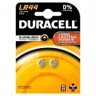  Батарейки Duracell LR44 для электронных устройств алкалиновые 2 штуки