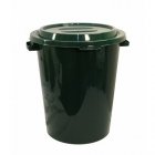 Бак для мусора 90л, пластик, зеленый.
