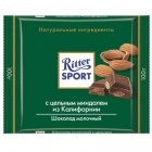 Шоколад Ritter Sport молочный цельный миндаль 100г.