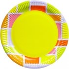 Тарелка с ярким дизайном d=230мм, 6шт./уп цвет аасорти