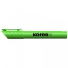 Текстовыделитель Kores зеленый 1-4 мм.