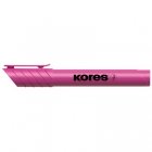 Текстовыделитель Kores розовый 1-4 мм.