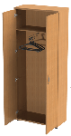 Шкаф для одежды 183×35,5×72см бук бавария