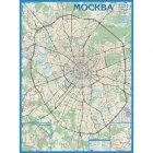 Настенная автомобильная карта Москвы (масштаб 1:30 тыс.)